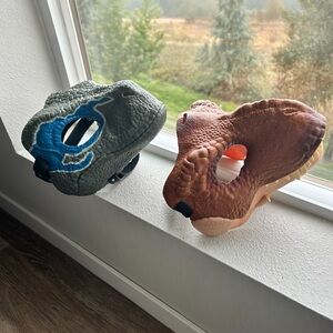 Jurassic World Velociraptor Blue & Tyrannosaurus Rex Masks